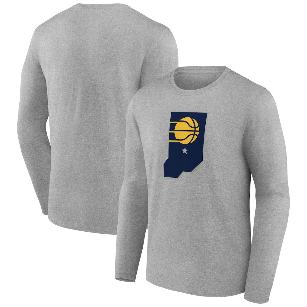 Indiana Pacers Alternate Logo Long Sleeve T-Shirt - Gray sale