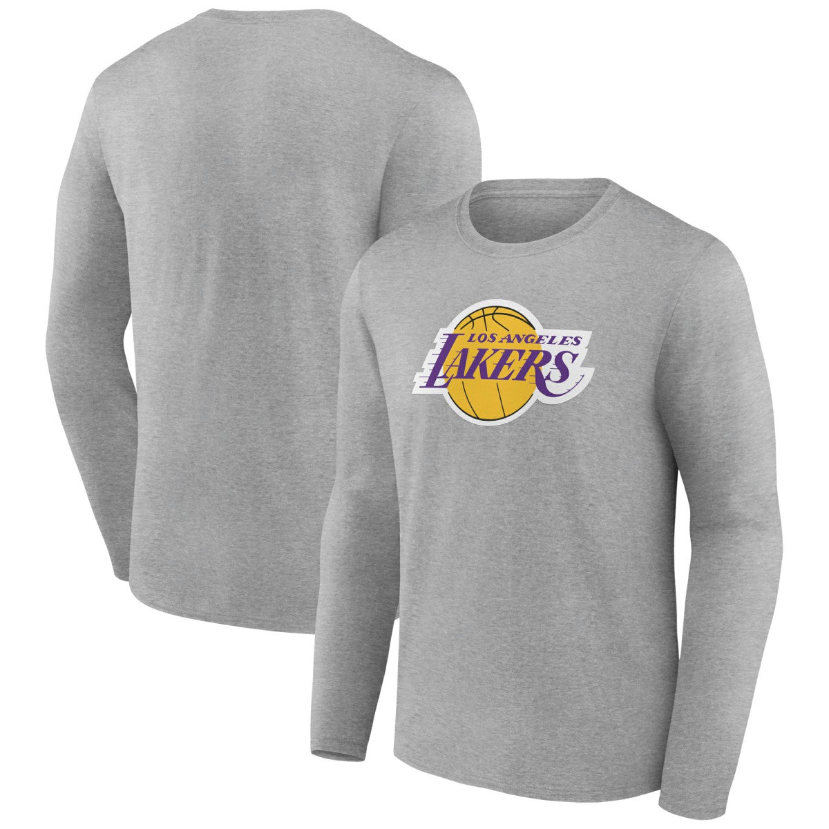 Los Angeles Lakers Alternate Logo Long Sleeve T-Shirt - Gray shop