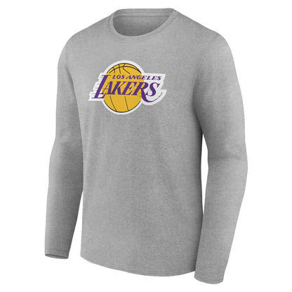 Los Angeles Lakers Alternate Logo Long Sleeve T-Shirt - Gray shop