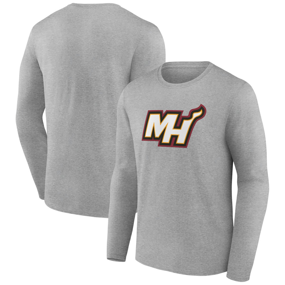 Miami Heat Alternate Logo Long Sleeve T-Shirt - Gray outlet