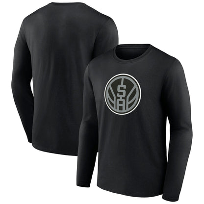 San Antonio Spurs Alternate Logo Long Sleeve T-Shirt - Black sale