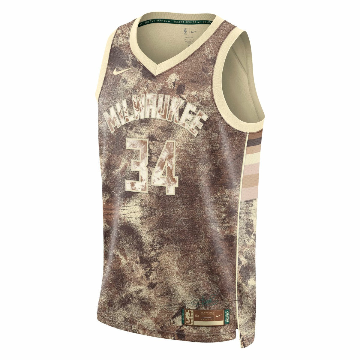 Giannis Antetokounmpo Milwaukee Bucks Unisex Select Series Swingman Jersey - Brown | Nike sale