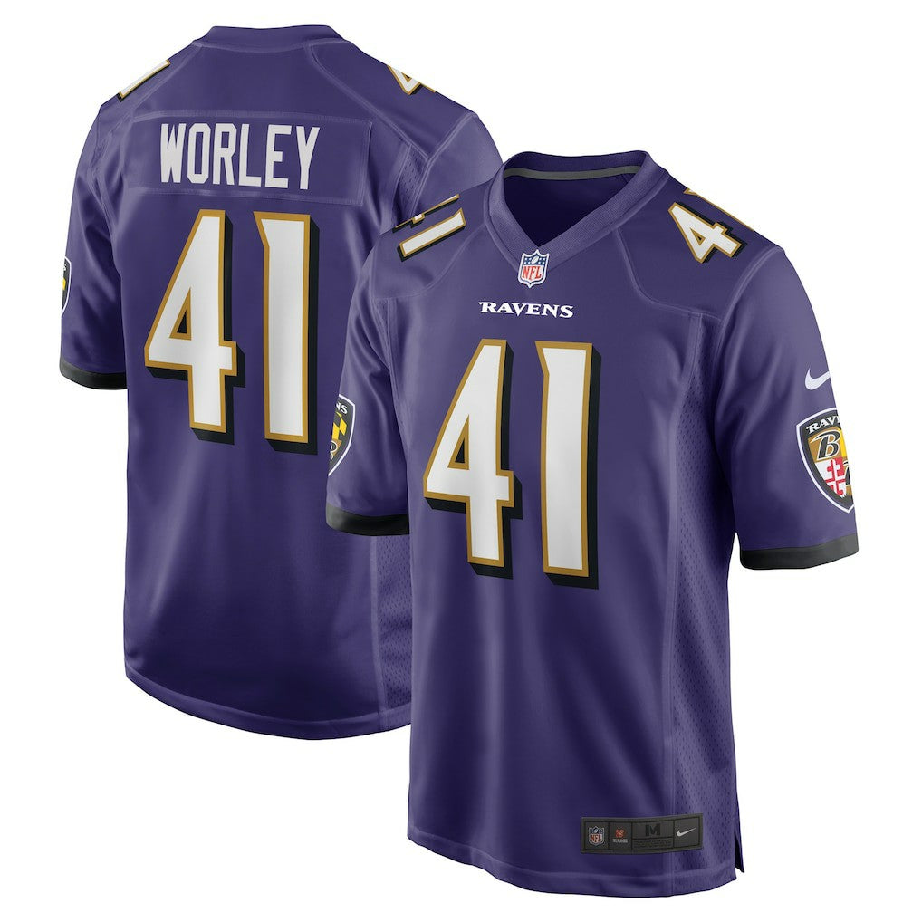 Daryl Worley Baltimore Ravens Game Player Jersey - Purple | Nike on sale