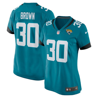 Montaric Brown Jacksonville Jaguars Women's Game Player Jersey - Teal | Nike for sale