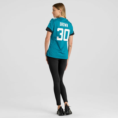 Montaric Brown Jacksonville Jaguars Women's Game Player Jersey - Teal | Nike for sale