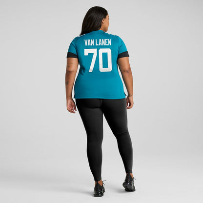 Cole Van Lanen Jacksonville Jaguars Women's Game Player Jersey - Teal | Nike online