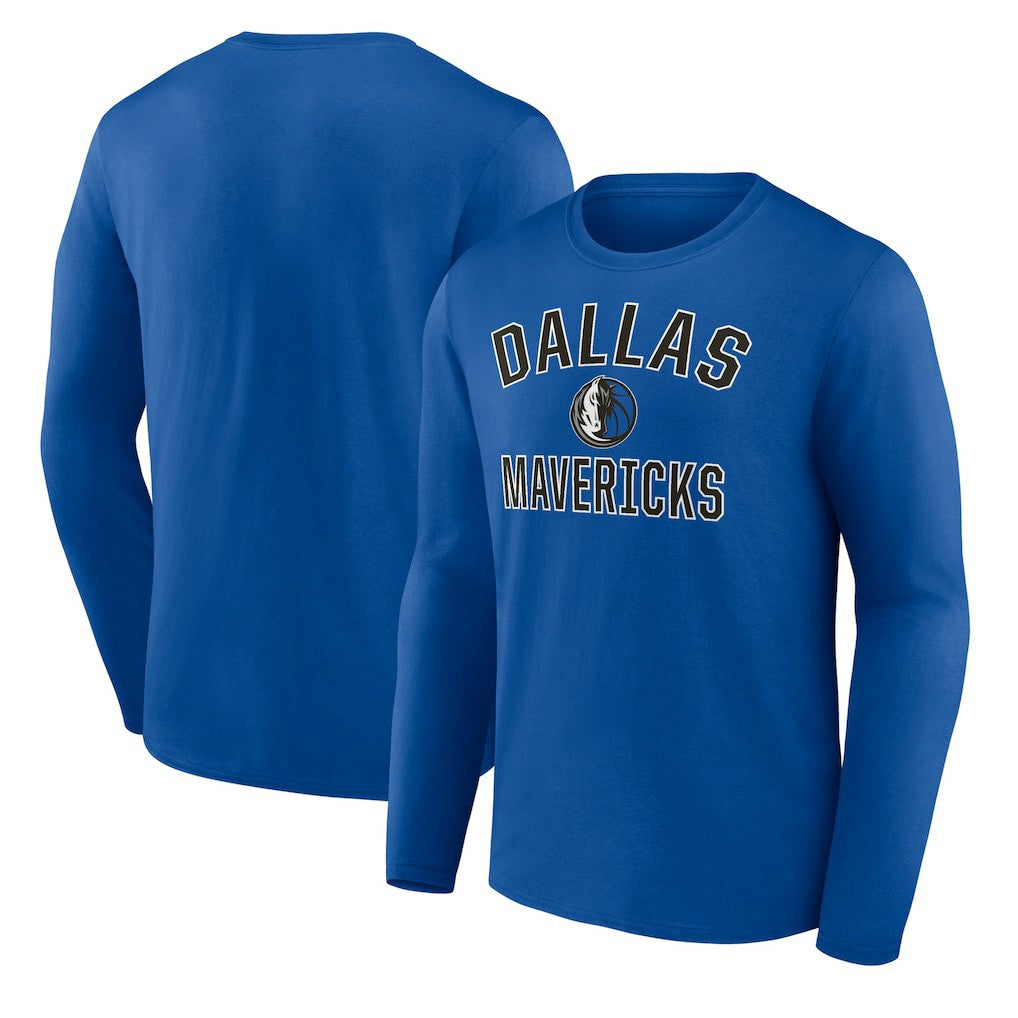 Dallas Mavericks Victory Arch Team Long Sleeve T-Shirt sale - Royal discount