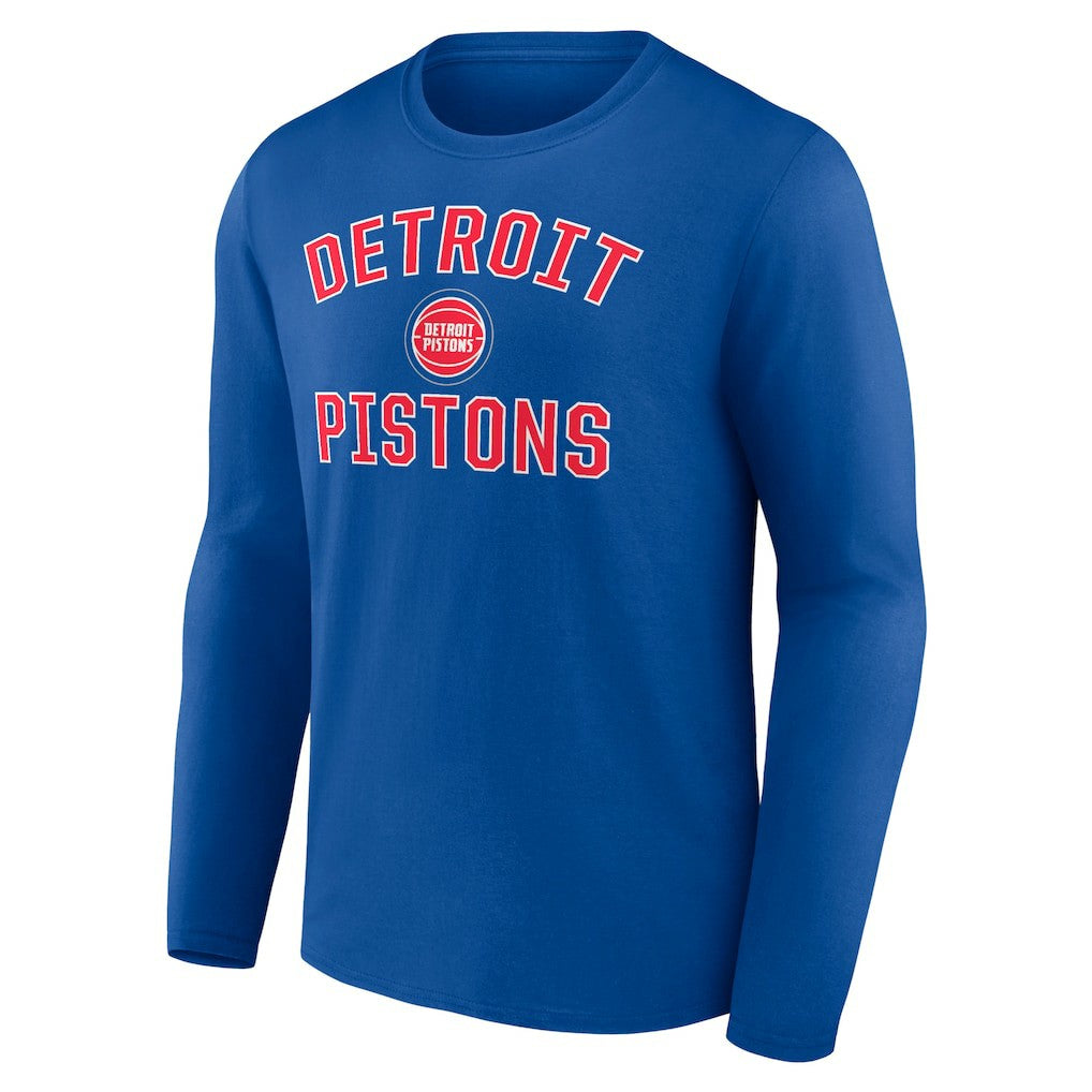 Detroit Pistons Victory Arch Team Long Sleeve T-Shirt sale - Royal for sale