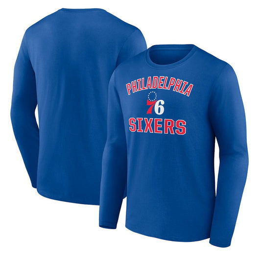 Philadelphia 76ers Victory Arch Team Long Sleeve T-Shirt - Royal discount