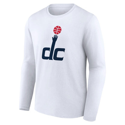 Washington Wizards Alternate Logo Long Sleeve T-Shirt - White shop