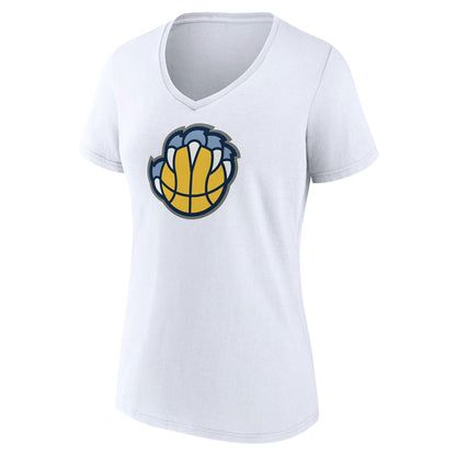 Memphis Grizzlies Women's Alternate Logo V-Neck T-Shirt - White on sale