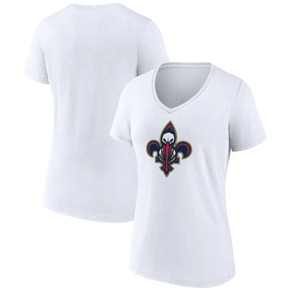 New Orleans Pelicans Women's Alternate Logo V-Neck T-Shirt - White sale