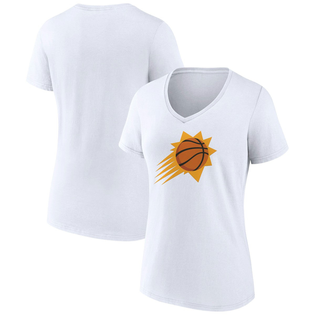 Phoenix Suns Women's Alternate Logo V-Neck T-Shirt - White cheap