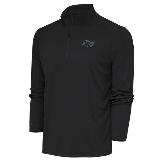Tampa Bay Buccaneers Antigua Tonal Logo Tribute Quarter-Zip Pullover Top - Charcoal online