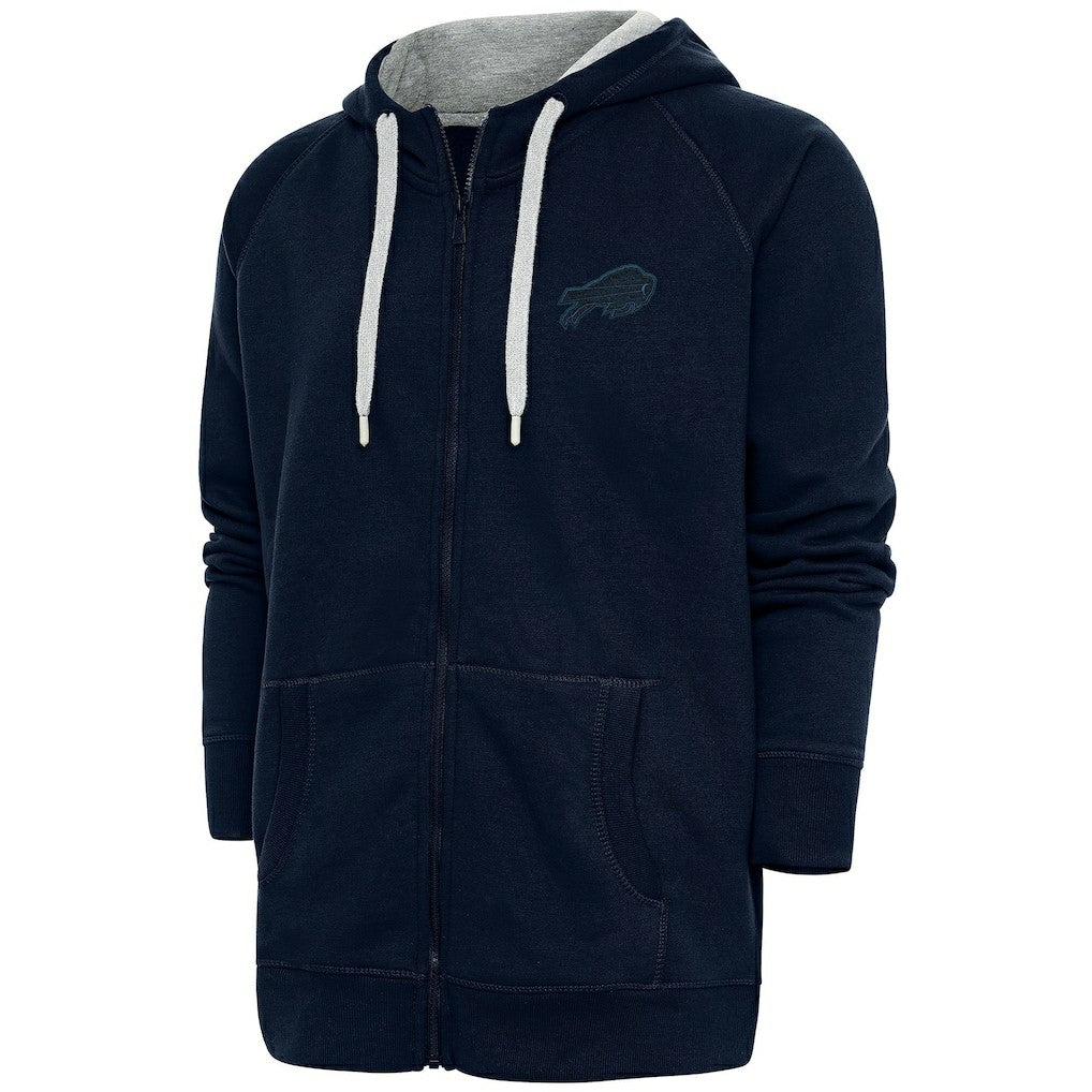 Buffalo Bills Antigua Tonal Logo Victory Full-Zip Hoodie - Navy on sale