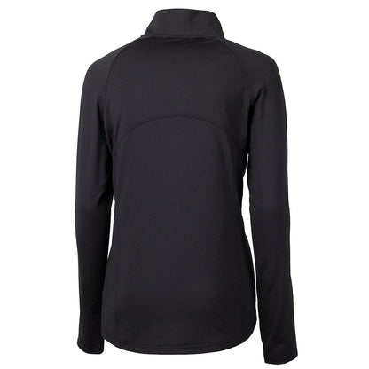 San Francisco 49ers Cutter & Buck Women's Throwback Logo Adapt Eco Knit Stretch Recycled Half-Zip Pullover Top - Black discount