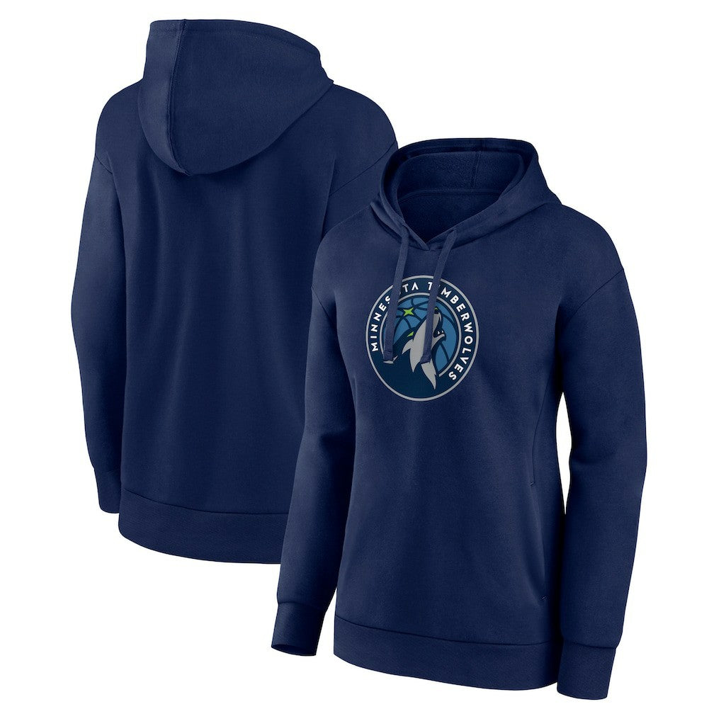 Minnesota Timberwolves Women's Team Primary Logo Pullover Hoodie - Navy cheap