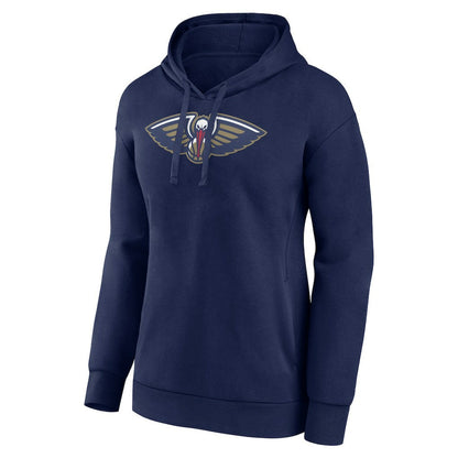 New Orleans Pelicans Women's Team Primary Logo Pullover Hoodie - Navy on sale