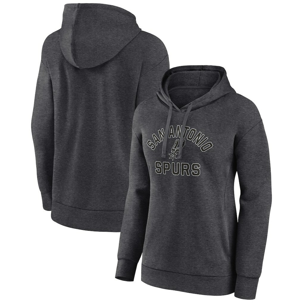San Antonio Spurs Women's Overtime Pullover Hoodie - Charcoal for sale