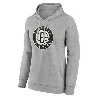 Brooklyn Nets Women's Alternate Logo Pullover Hoodie - Gray sale