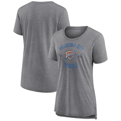 Oklahoma City Thunder Women's Heritage Tri-Blend T-Shirt - Heather Gray online