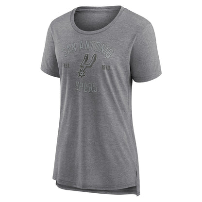 San Antonio Spurs Women's Heritage Tri-Blend T-Shirt - Heather Gray online