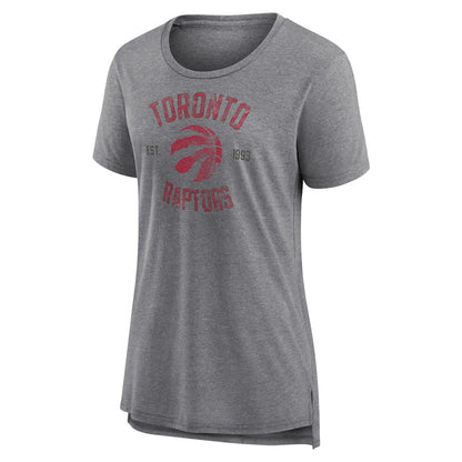 Toronto Raptors Women's Heritage Tri-Blend T-Shirt - Heather Gray cheap