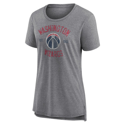 Washington Wizards Women's Heritage Tri-Blend T-Shirt - Heather Gray shop