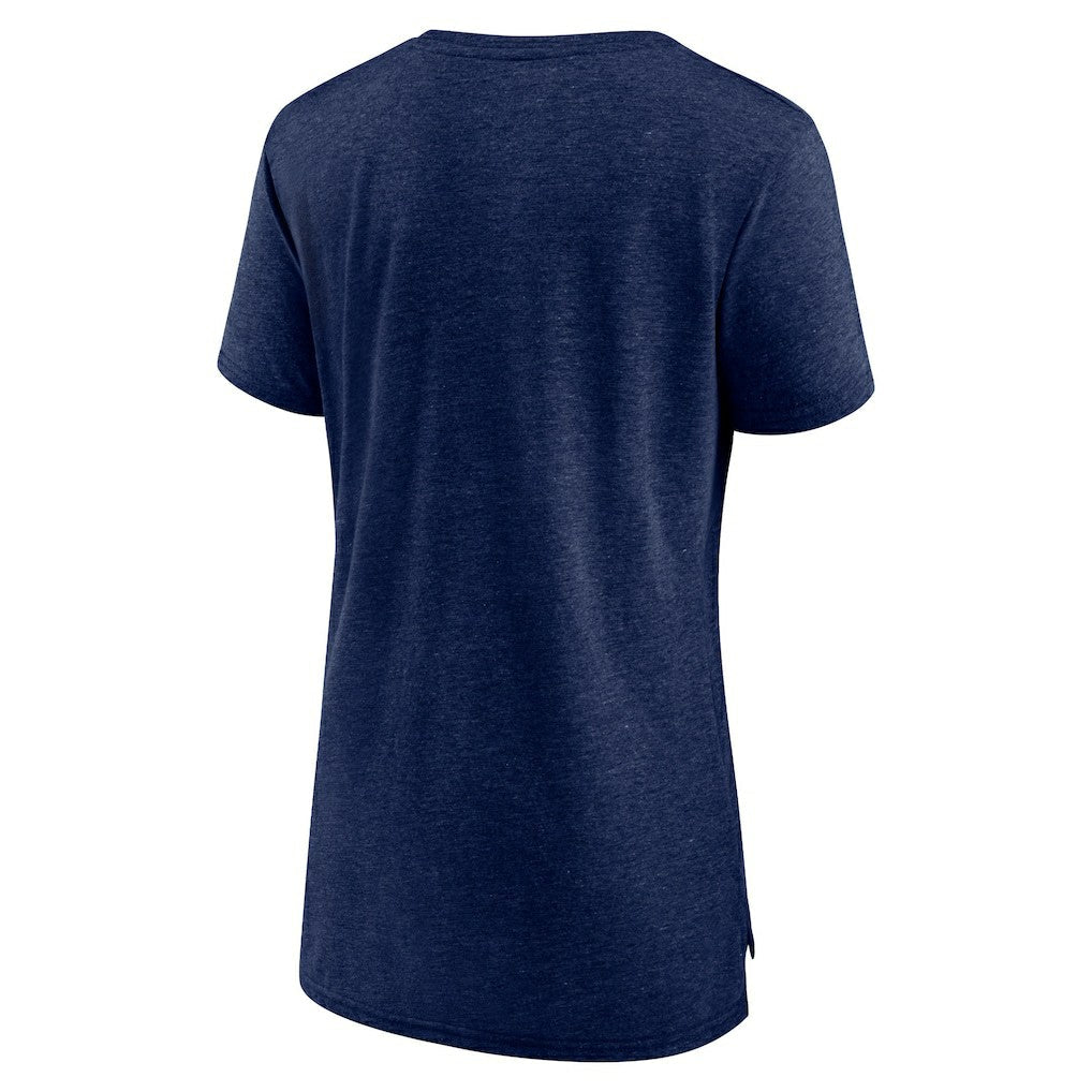 Denver Nuggets Women's Gradient Logo Tri-Blend T-Shirt sale - Heather Navy online
