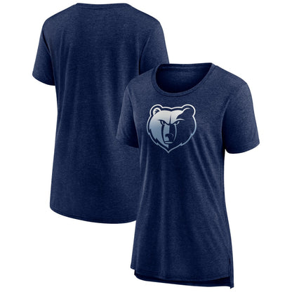 Memphis Grizzlies Women's Gradient Logo Tri-Blend T-Shirt - Heather Navy online