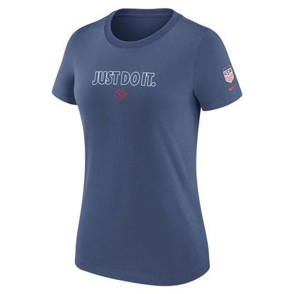 USWNT Women's Just Do It T-Shirt - Blue | Nike shop