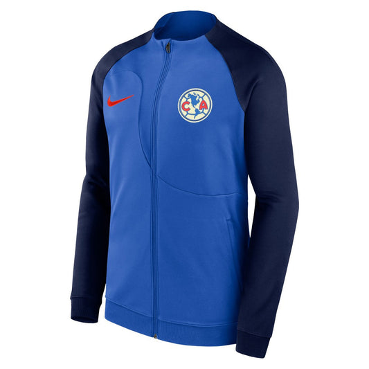 Club America Male Youth 2023/24 Academy Pro Anthem Fitted Raglan Performance Full-Zip Jacket - Blue for sale