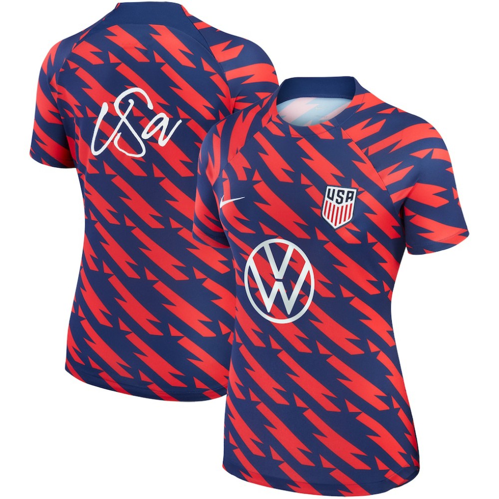 USMNT Women's 2023 Strike Drill Pre-Match Top - Red | Nike for sale