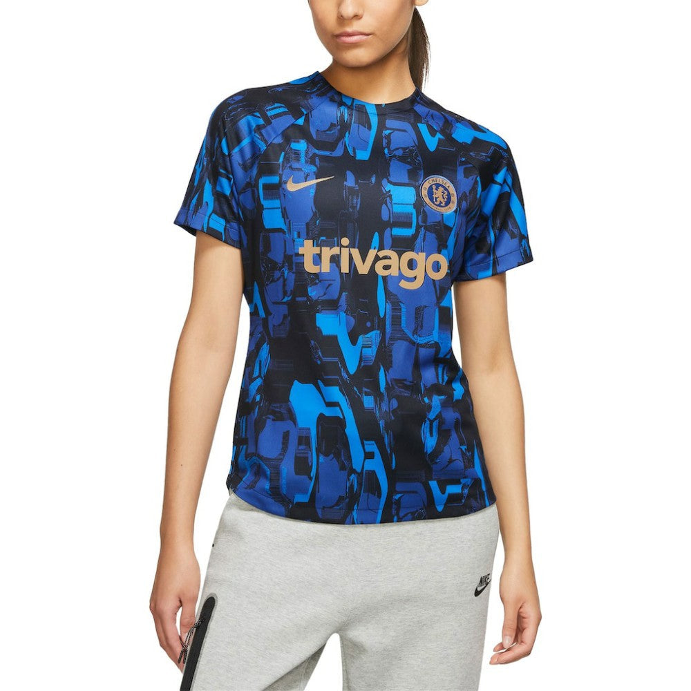 Chelsea Women's 2023/24 Home Academy Pro Pre-Match Top - Blue | Nike on sale