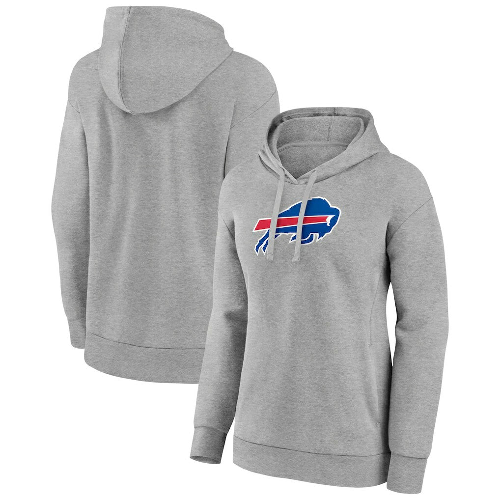 Buffalo Bills Women's Primary Logo Pullover Hoodie - Gray sale