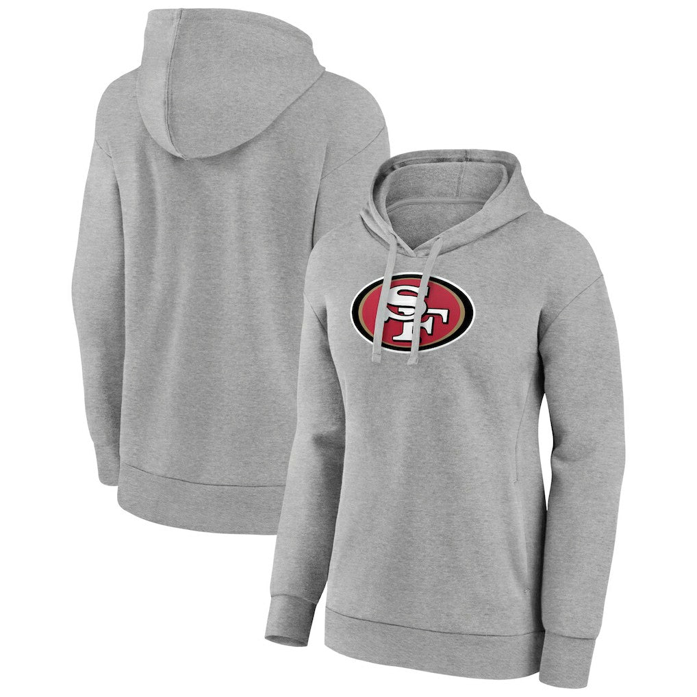 San Francisco 49ers Women's Primary Logo Pullover Hoodie - Gray outlet