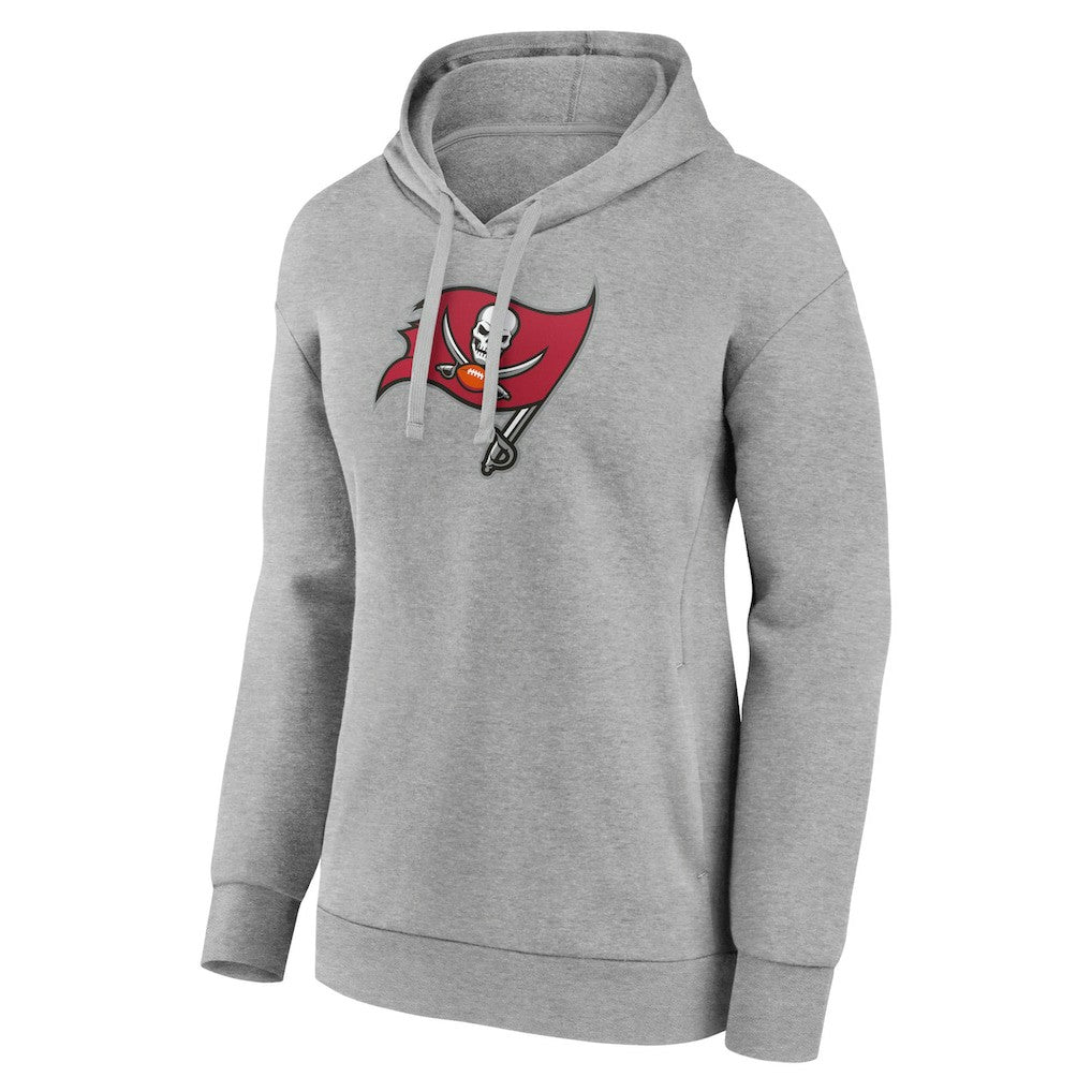 Tampa Bay Buccaneers Women's Primary Logo Pullover Hoodie - Gray on sale