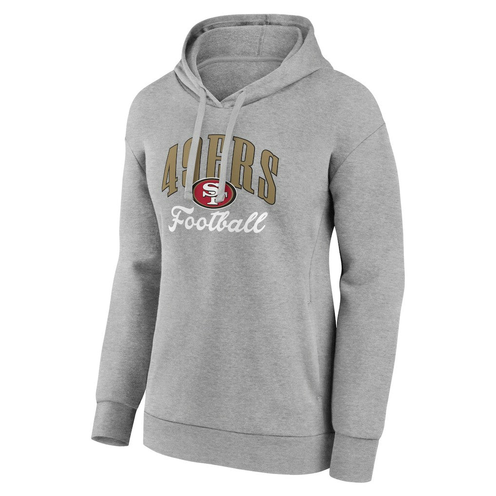 San Francisco 49ers Women's Victory Script Pullover Hoodie - Gray online