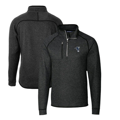 Indianapolis Colts Cutter & Buck Mainsail Sweater-Knit Big & Tall Half-Zip Pullover Jacket - Heather Charcoal outlet
