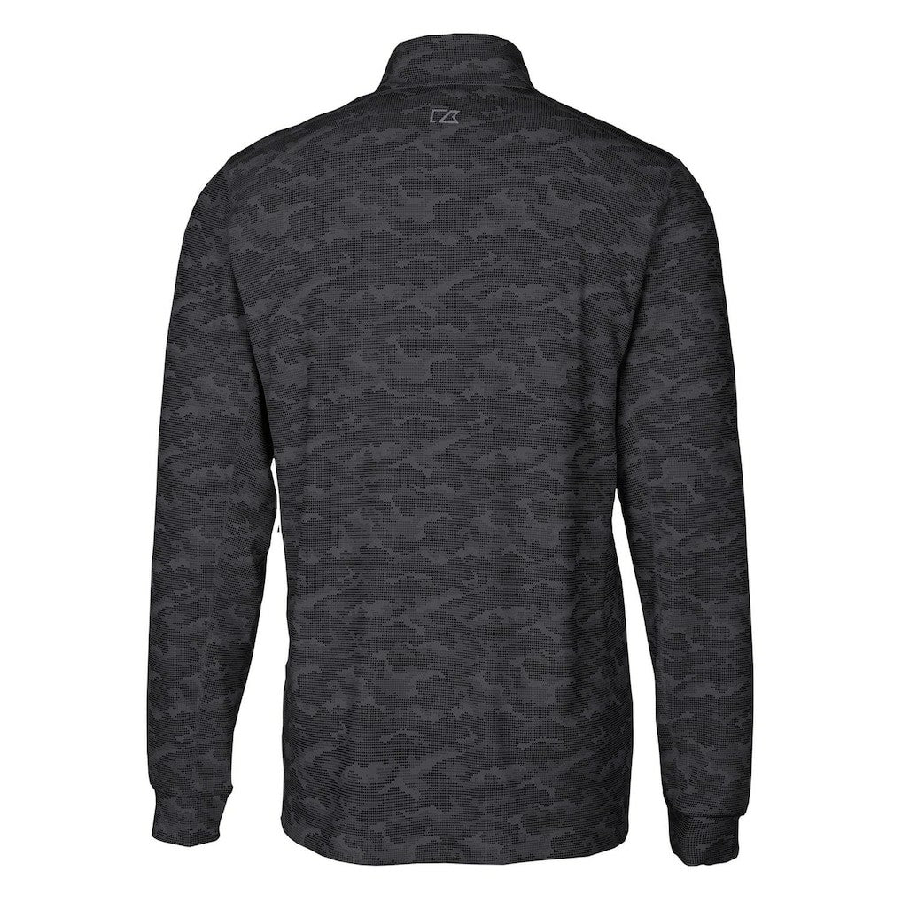 San Francisco 49ers Cutter & Buck Throwback Logo Big & Tall Traverse Camo Print Stretch Quarter-Zip Pullover Top - Black discount