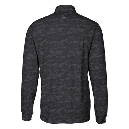 San Francisco 49ers Cutter & Buck Throwback Logo Big & Tall Traverse Camo Print Stretch Quarter-Zip Pullover Top - Black discount