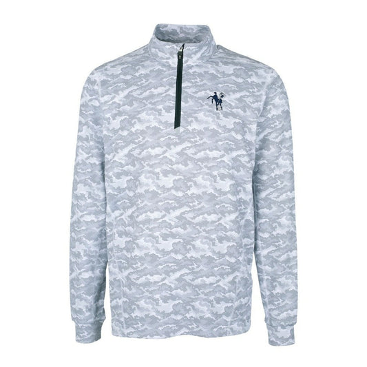 Indianapolis Colts Cutter & Buck Throwback Logo Big & Tall Traverse Camo Print Stretch Quarter-Zip Pullover Top - Charcoal on sale