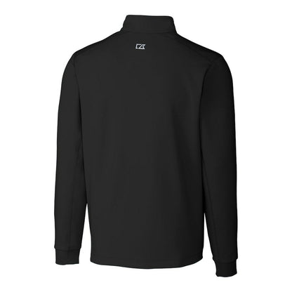 San Francisco 49ers Cutter & Buck Throwback Logo Traverse Stretch Quarter-Zip Big & Tall Pullover Top - Black outlet