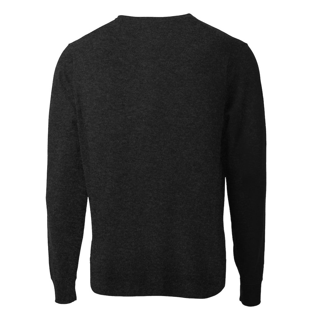 San Francisco 49ers Cutter & Buck Throwback Logo Lakemont Tri-Blend V-Neck Pullover Sweater - Black discount