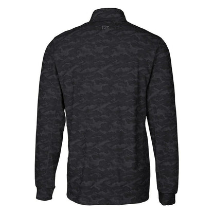 San Francisco 49ers Cutter & Buck Throwback Logo Traverse Camo Print Stretch Quarter-Zip Pullover Top - Black online