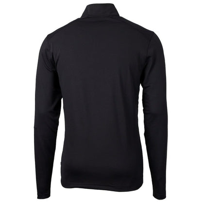 San Francisco 49ers Cutter & Buck Throwback Logo Virtue Eco Pique Recycled Quarter-Zip Pullover Top - Black for sale