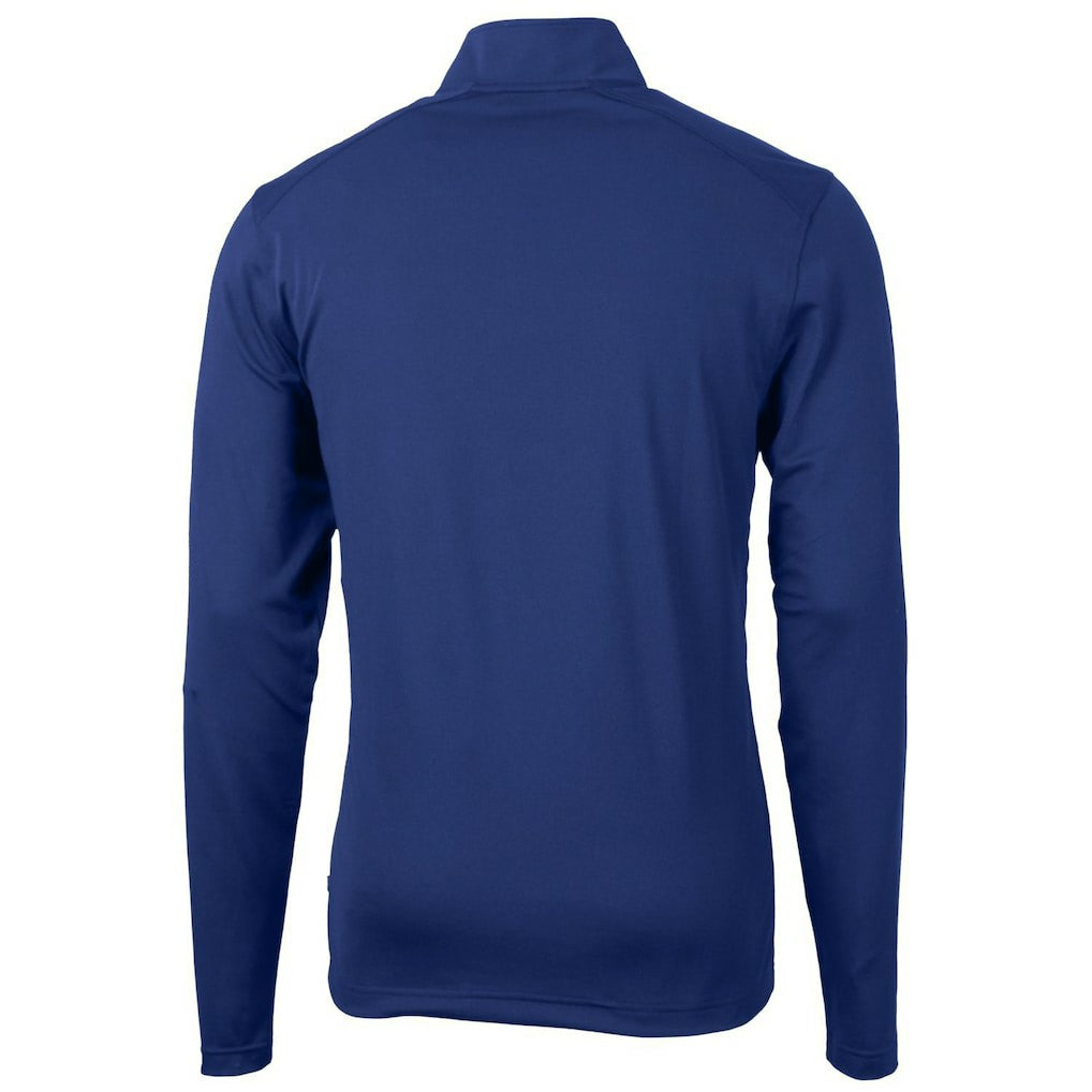 Indianapolis Colts Cutter & Buck Throwback Logo Virtue Eco Pique Recycled Quarter-Zip Pullover Top - Royal cheap