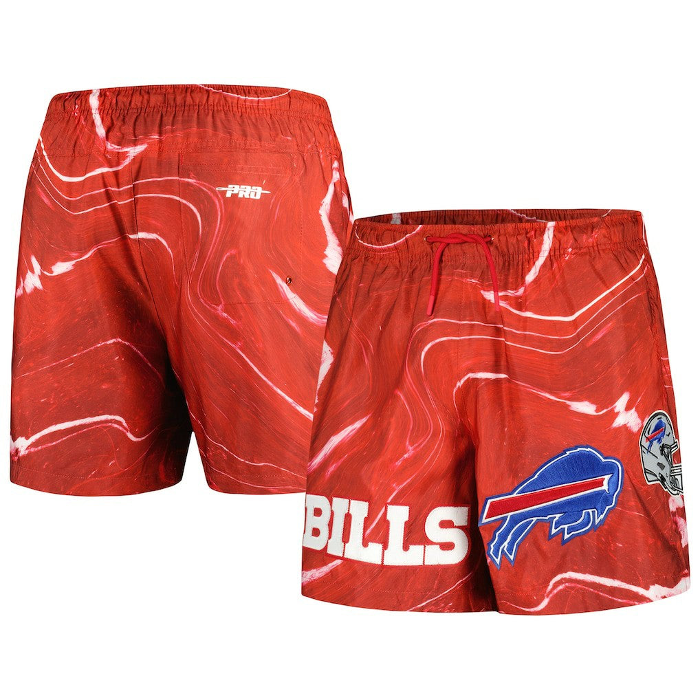 Buffalo Bills Pro Standard Allover Marble Print Shorts - Red cheap