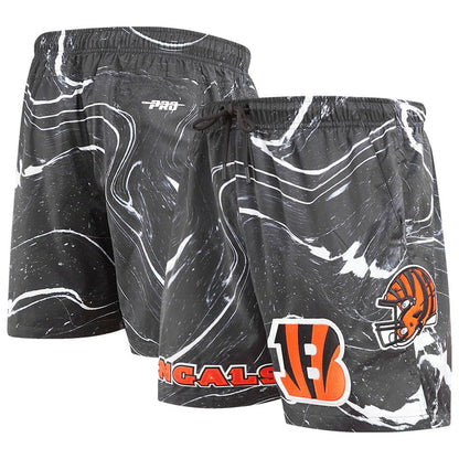 Cincinnati Bengals Pro Standard Allover Marble Print Shorts - Black outlet