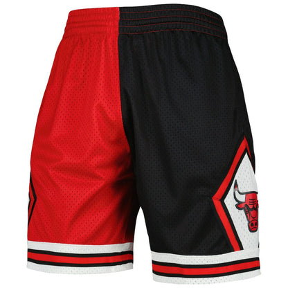 Chicago Bulls Hardwood Classics 1997 Split Swingman Shorts - Black/Red | Mitchell & Ness discount